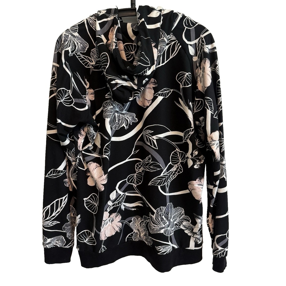 Lildy Womens Floral Super Soft Hoodie Sweatshirt L/XL Outdoors Casual Gorpcore - Picture 3 of 12